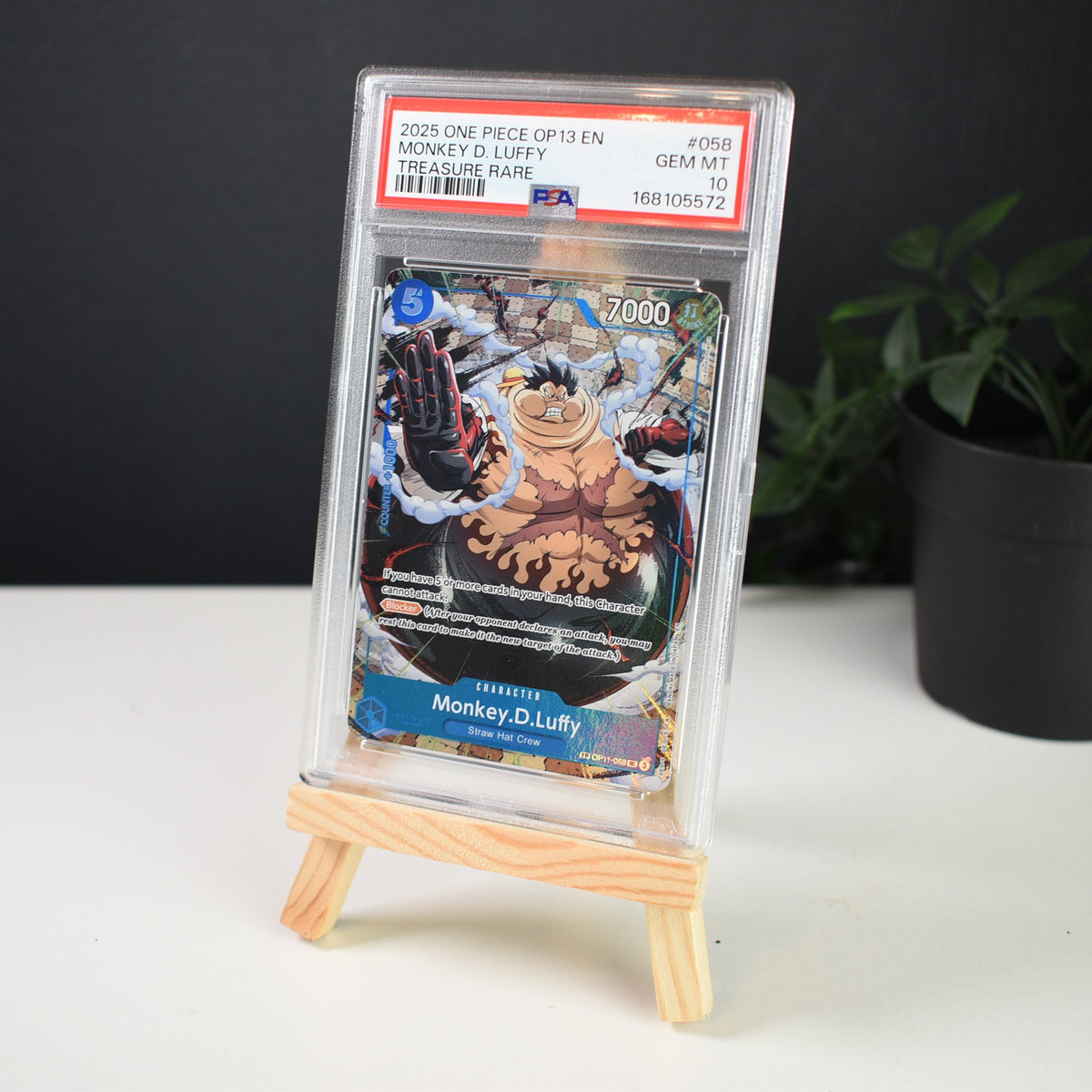 Monkey.D.Luffy OP11-058 Treasure Rare PSA 10