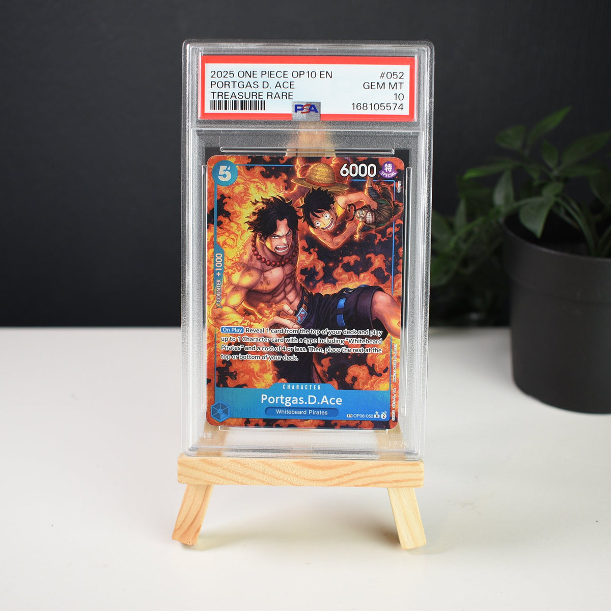 Portgas.D.Ace OP08-052 Treasure Rare PSA 10
