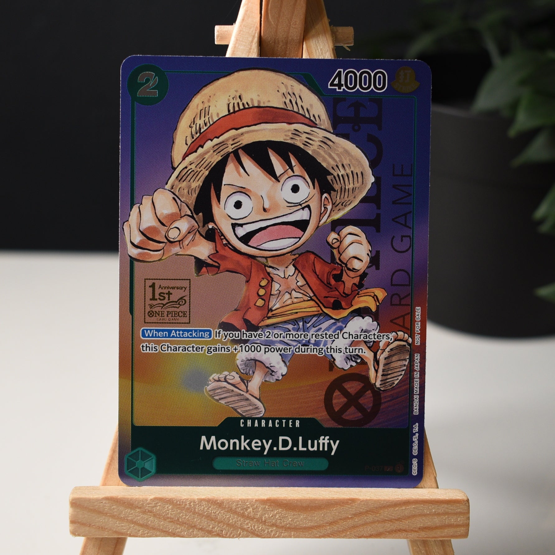Monkey.D.Luffy (P-037) - 1st Anniversary Tournament