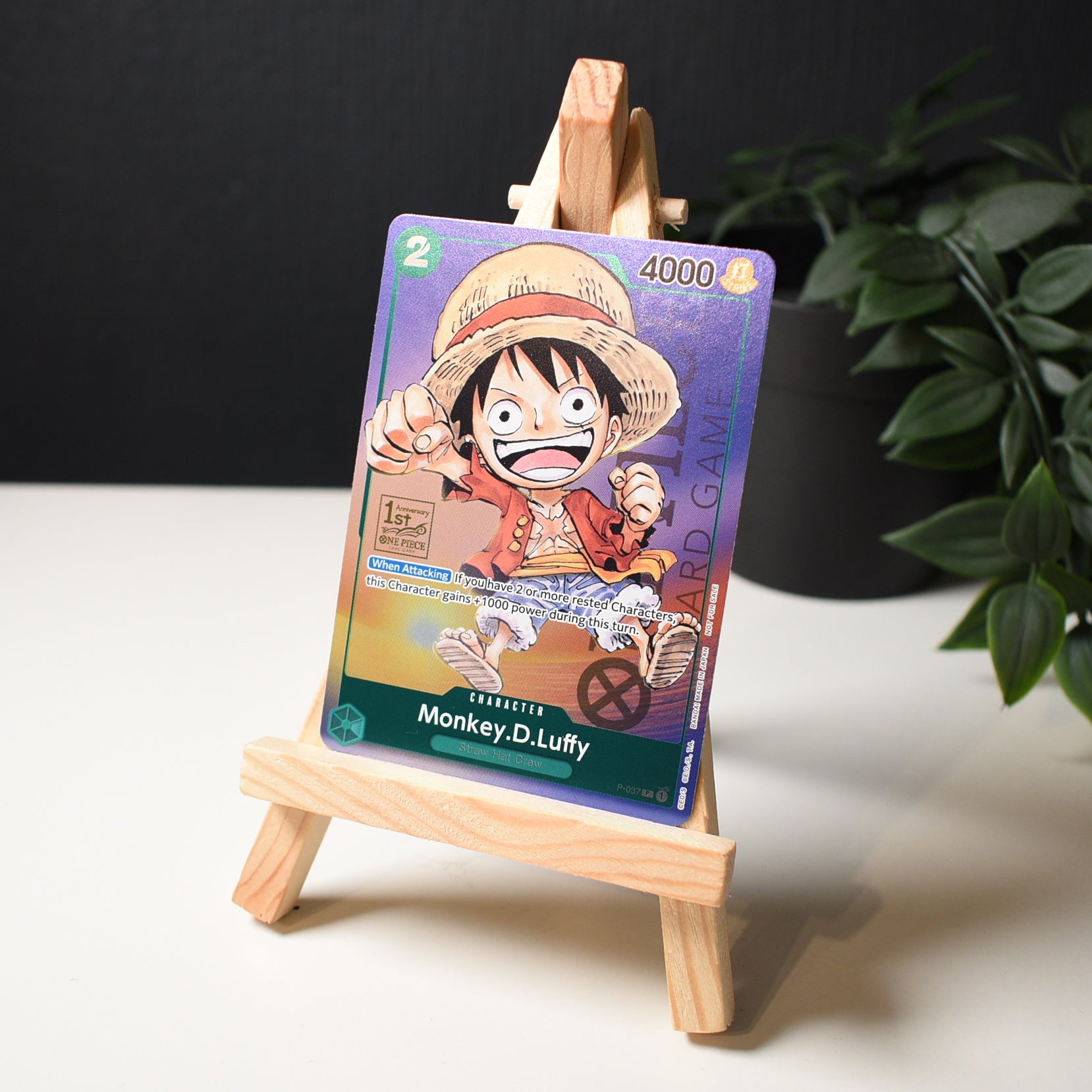 Monkey.D.Luffy (P-037) - 1st Anniversary Tournament
