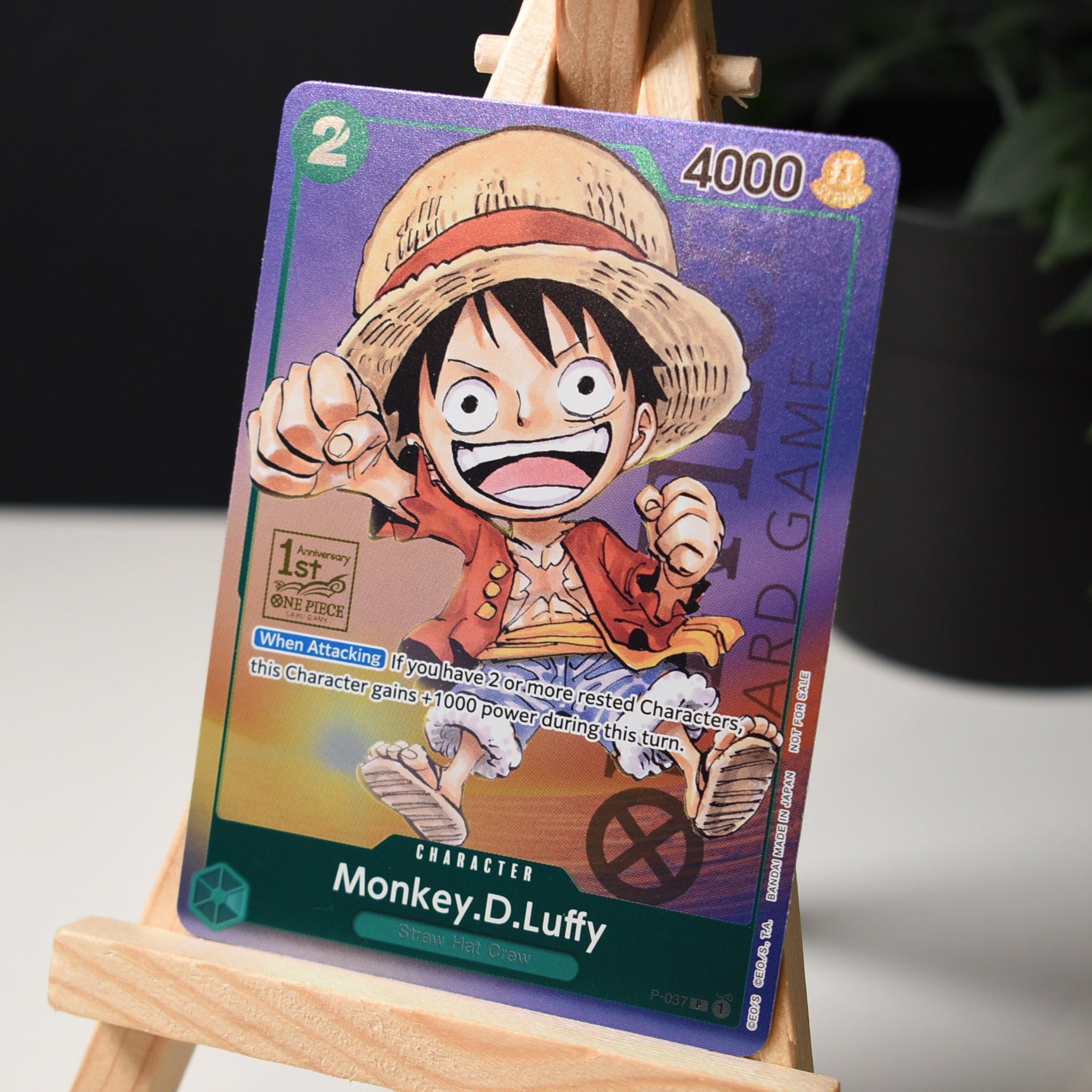 Monkey.D.Luffy (P-037) - 1st Anniversary Tournament