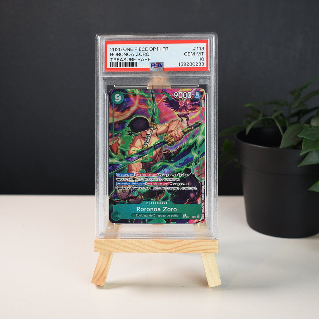 Roronoa Zoro OP06-118 French Treasure Rare OP14 - PSA 10