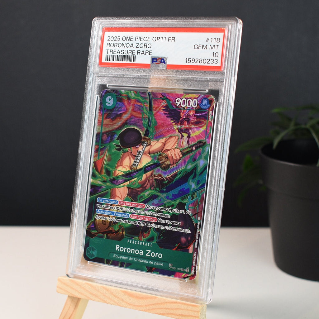 Roronoa Zoro OP06-118 French Treasure Rare OP14 - PSA 10