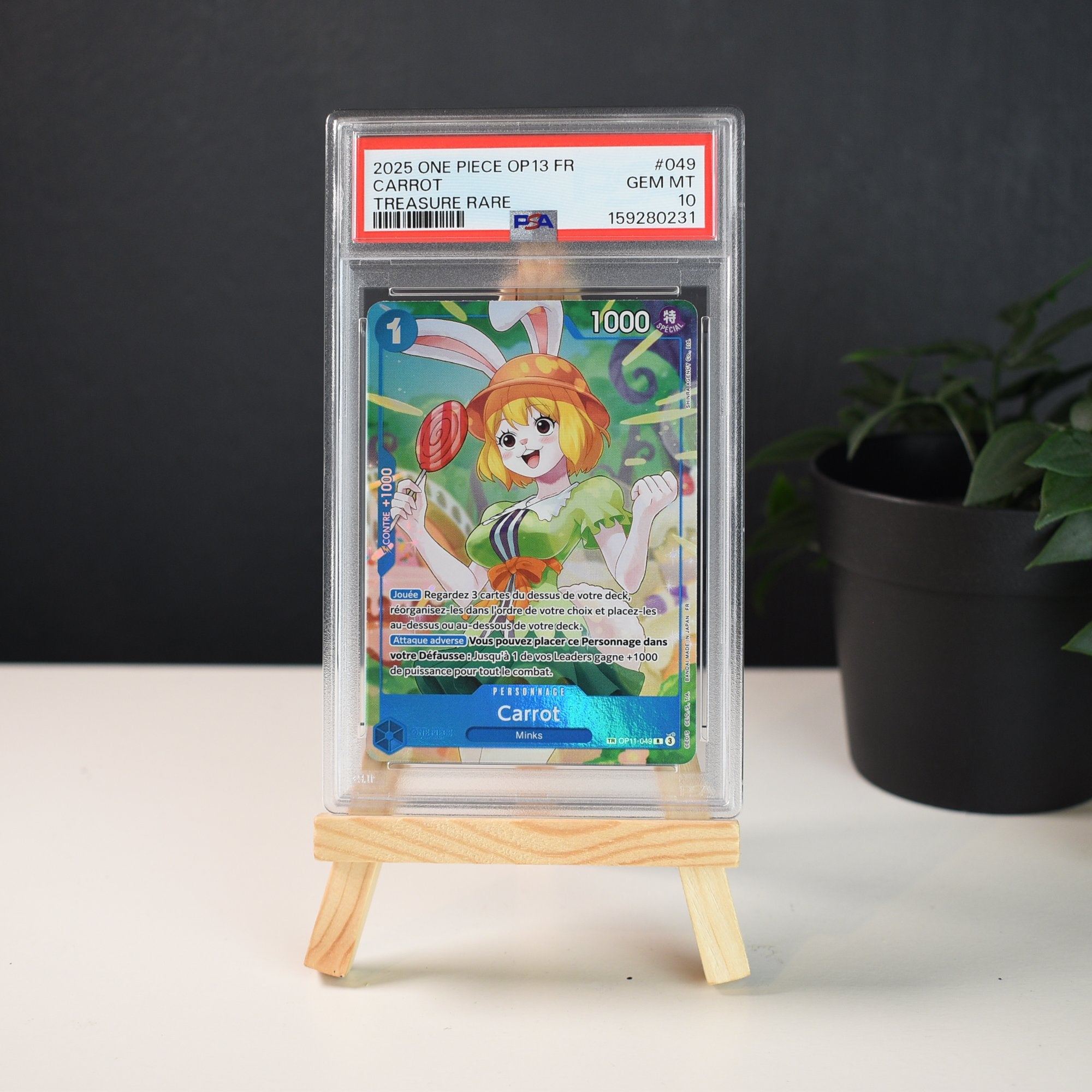 Carrot OP11-049 French Treasure Rare OP14 - PSA 10