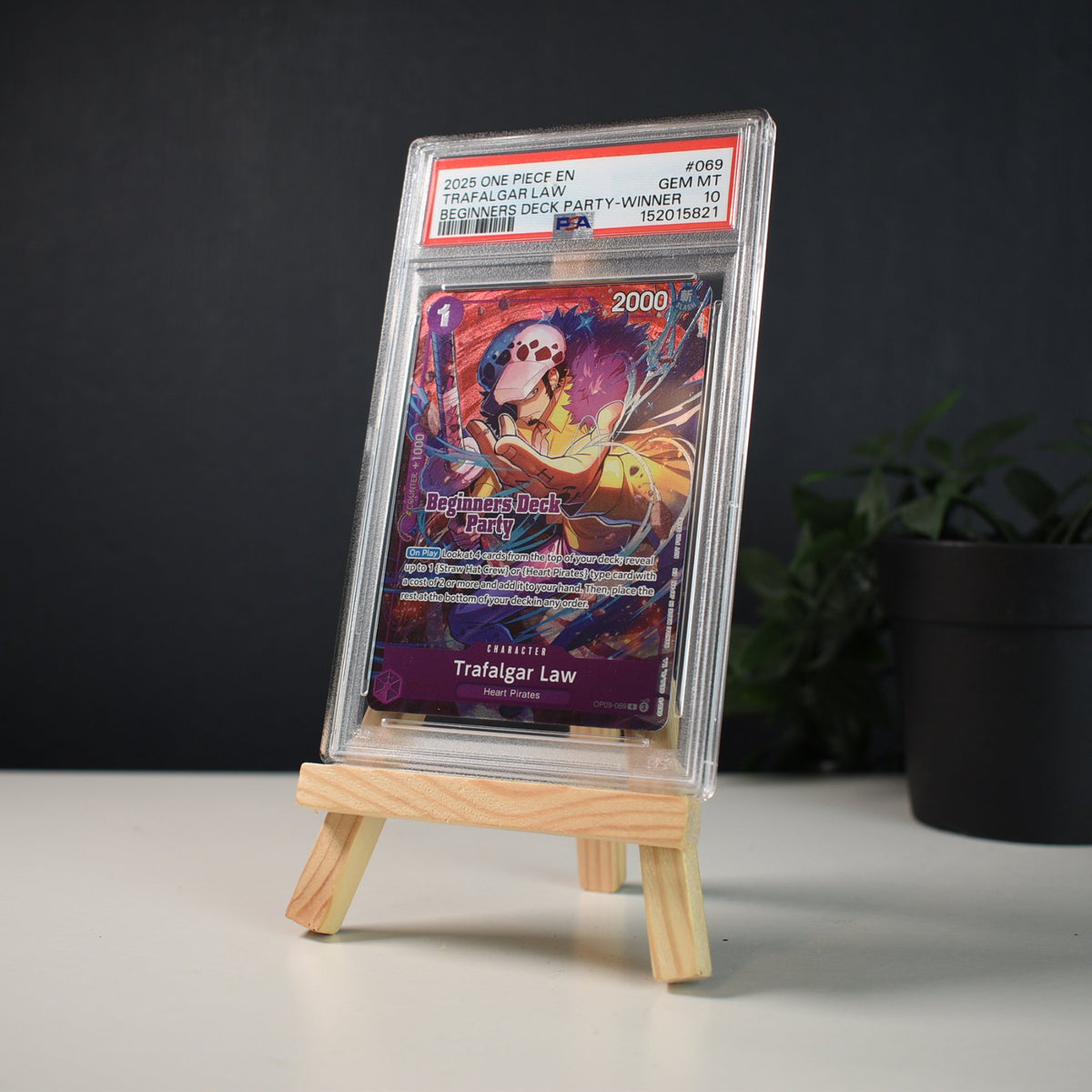 Trafalgar Law OP09-069 Beginners Deck Party Winner PSA 10