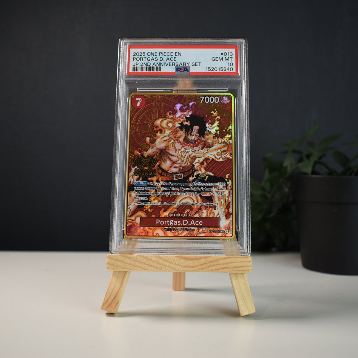 Portgas.D.Ace OP02-013 2nd Anniversary PSA 10
