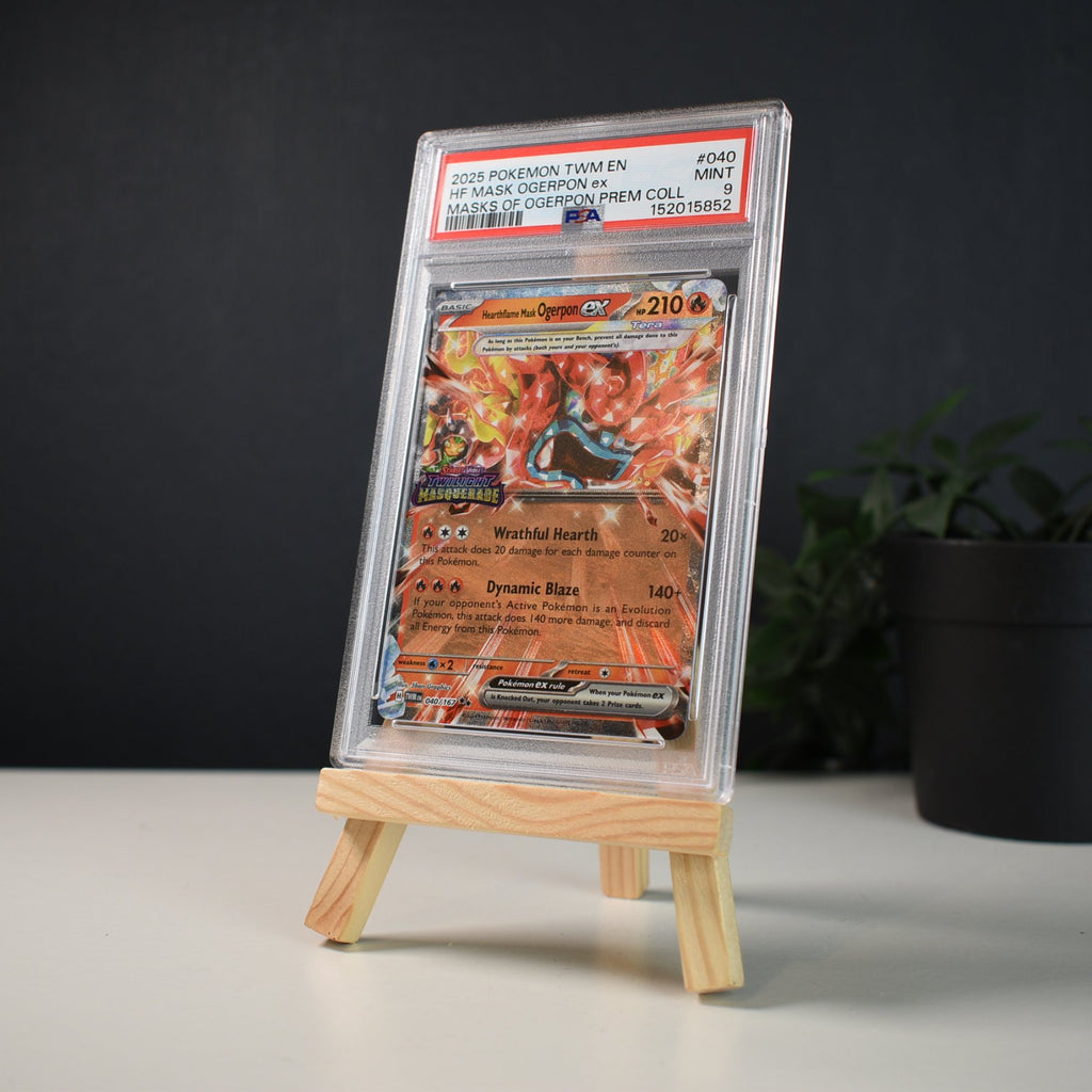 Hearthflame Mask Ogerpon EX 040 Stamped PSA 9