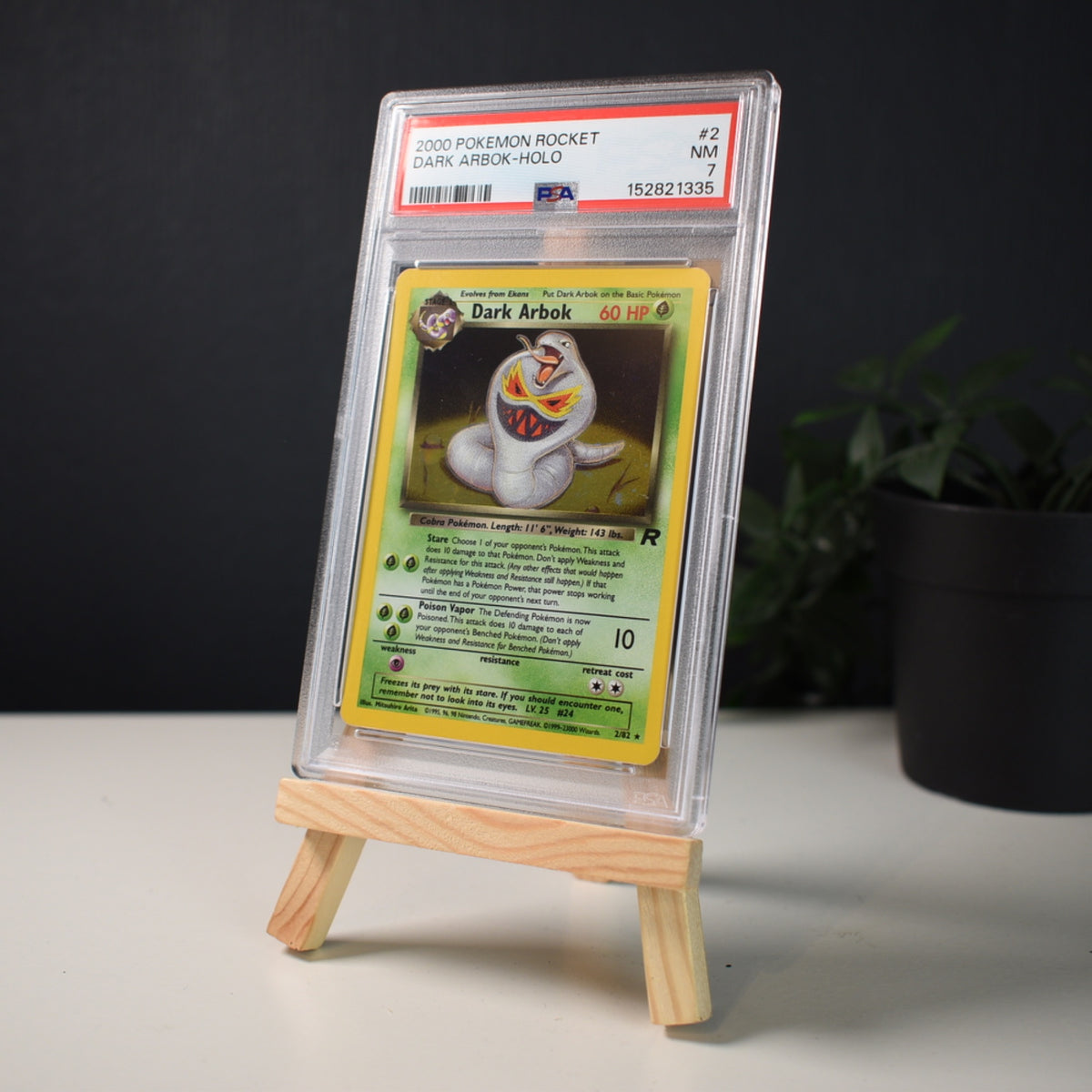 Pokemon Dark Arbok #2 2000 PSA 7