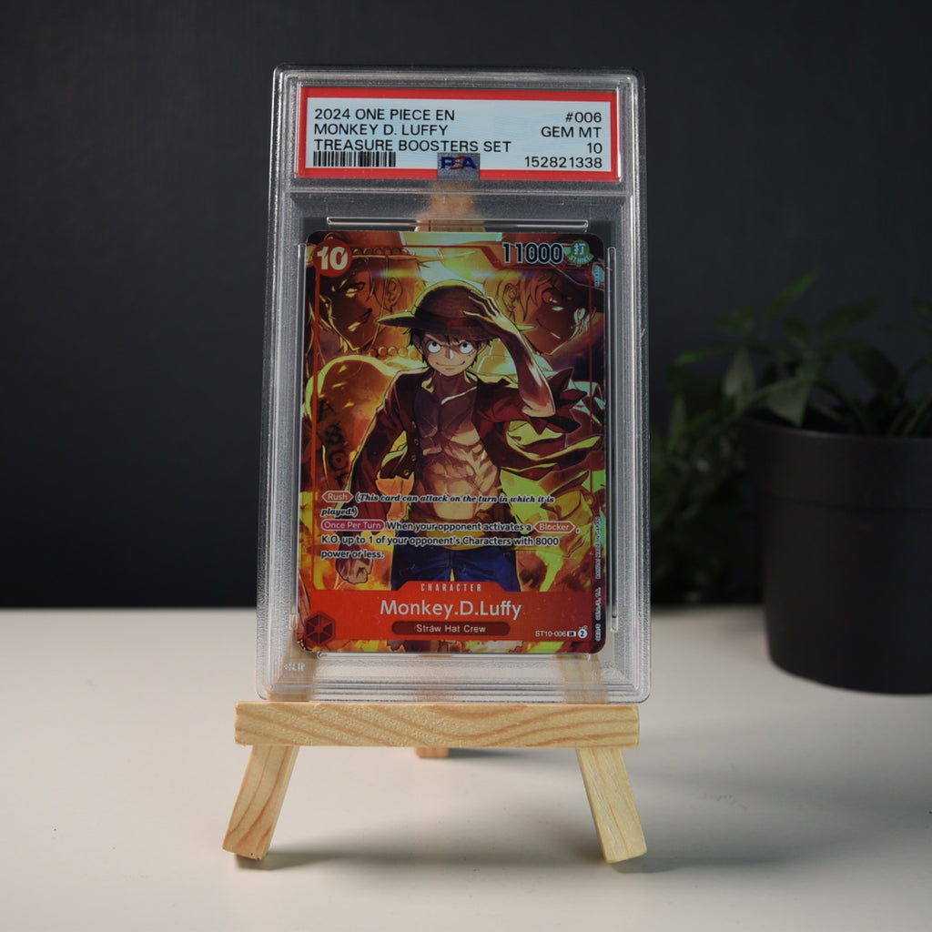 One Piece Monkey.D.Luffy ST10-006 Treasure Boosters Set PSA 10