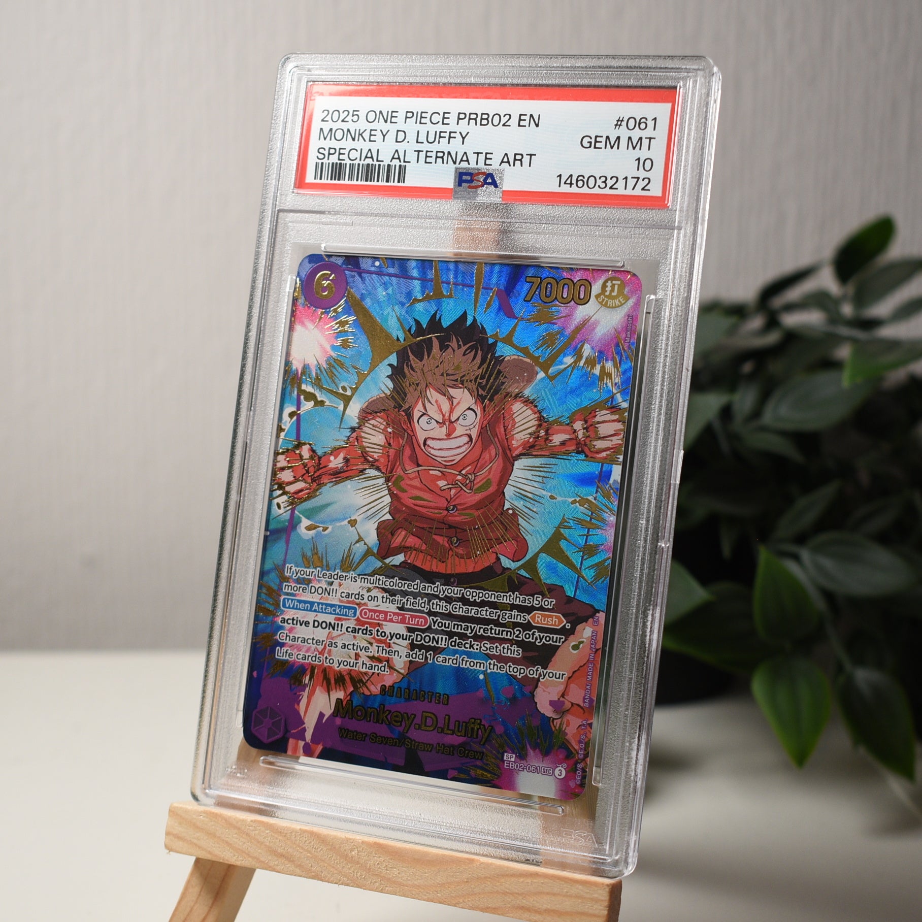 Monkey.D.Luffy EB02-061 SP PRB02 - PSA 10