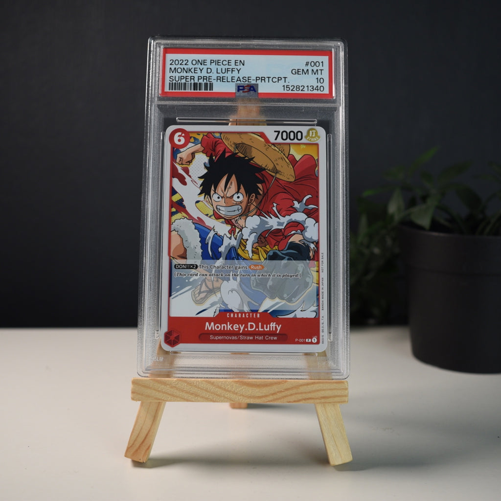 One Piece Monkey.D.Luffy P-001 Super Pre-Release PSA 10