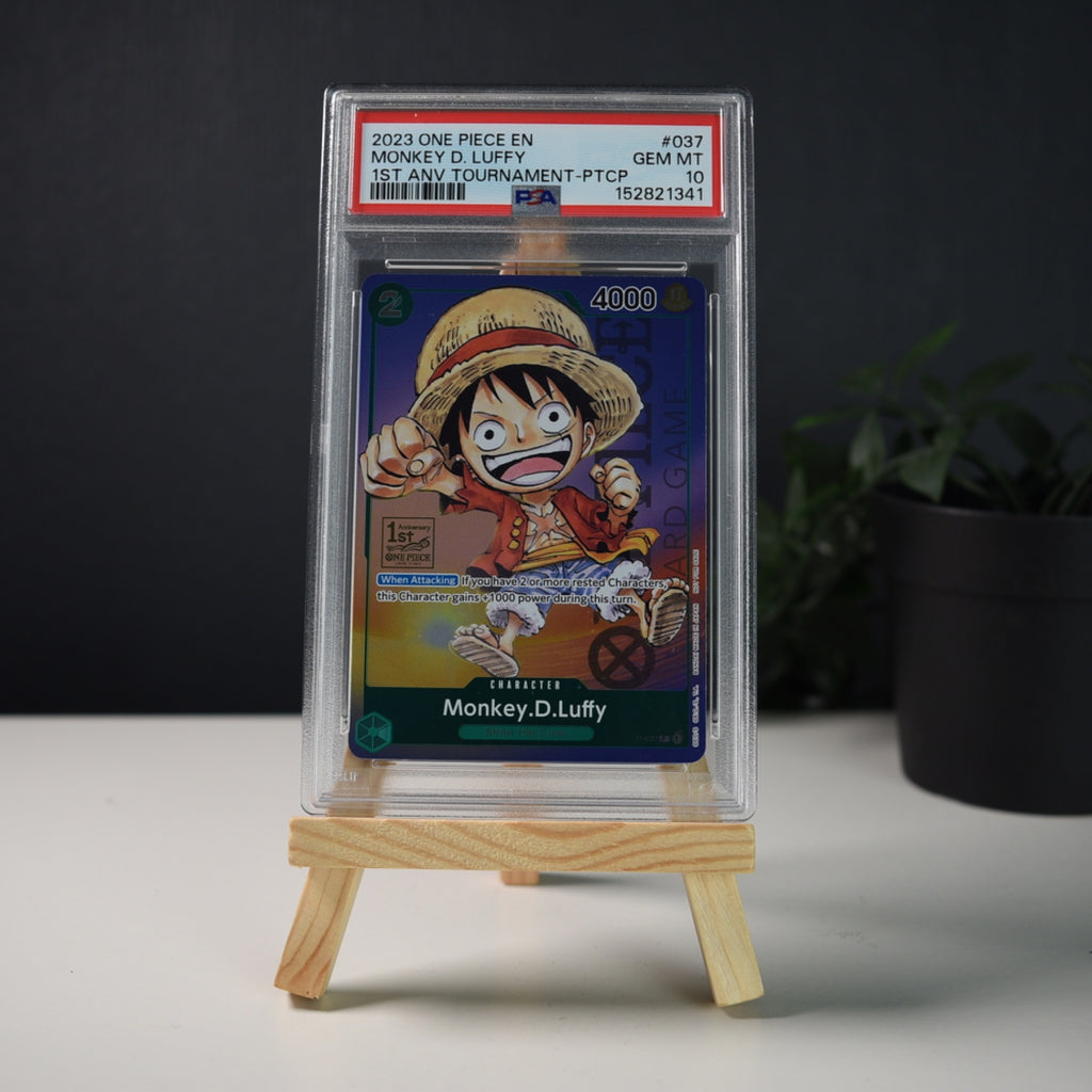 One Piece Monkey.D.Luffy P-037 1st Anniversary Tournament PSA 10