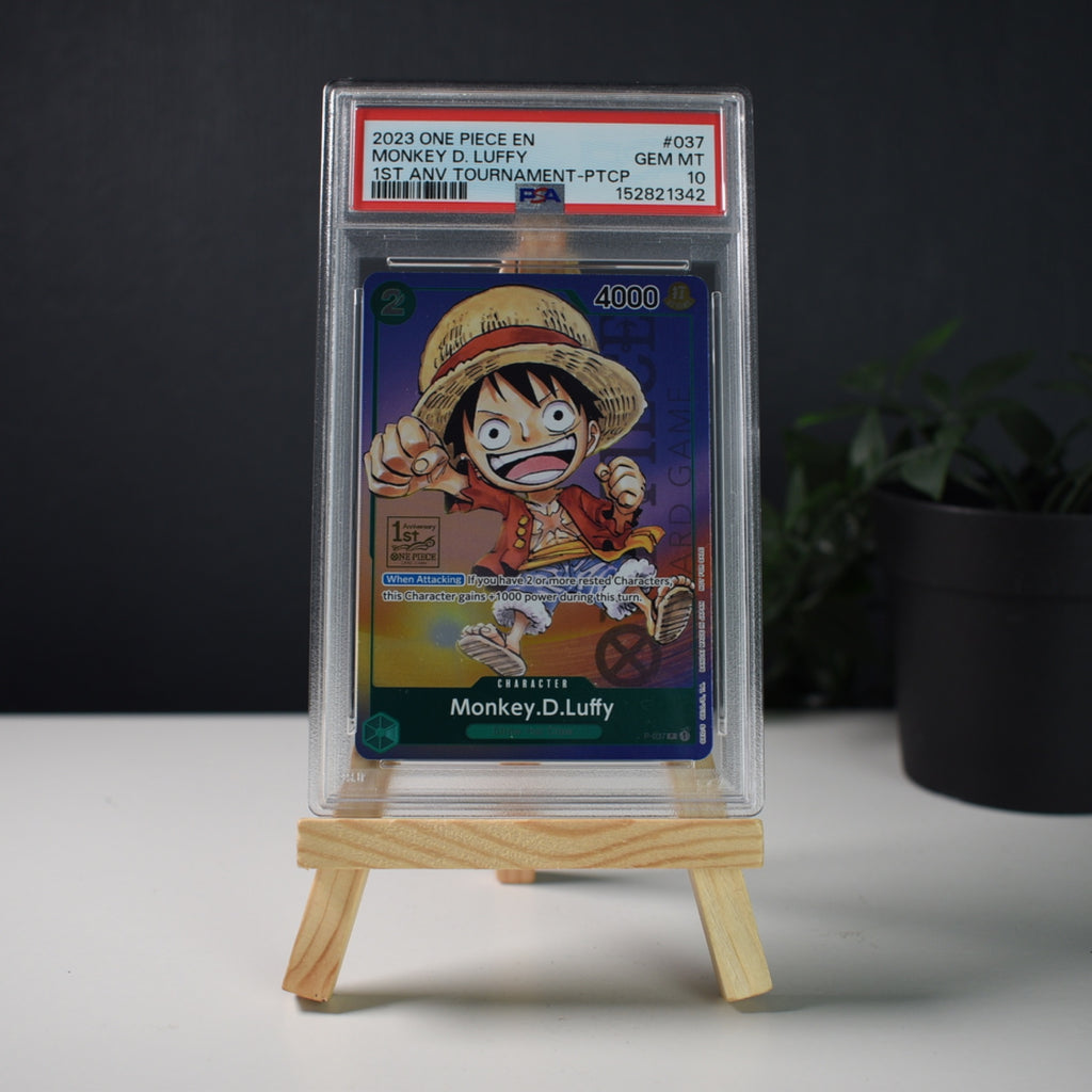 One Piece Monkey.D.Luffy P-037 1st Anniversary Tournament PSA 10