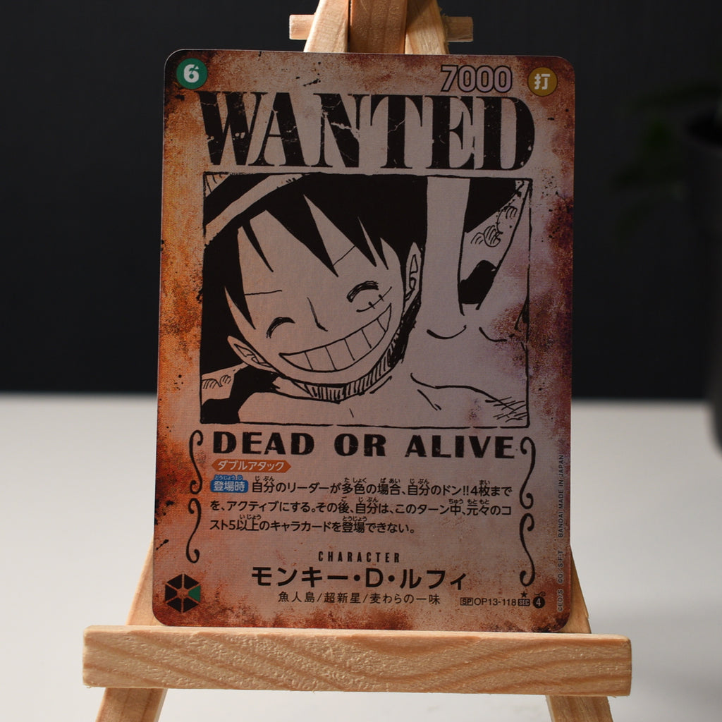 Monkey.D.Luffy (OP13-118) Wanted Japanese
