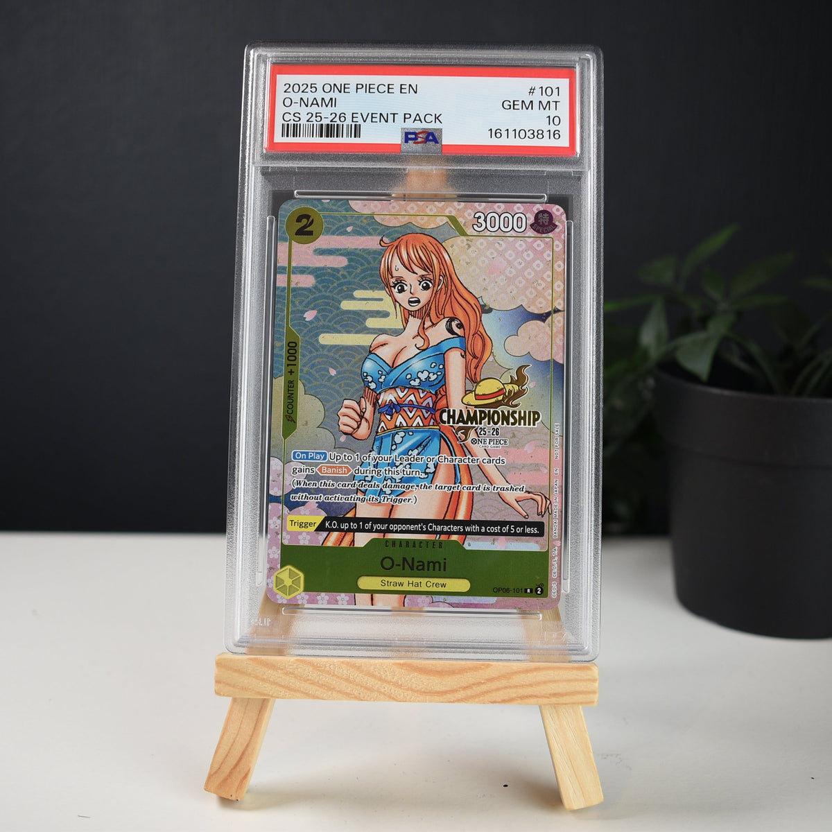 O-Nami OP06-101 Championship 25-26 PSA 10
