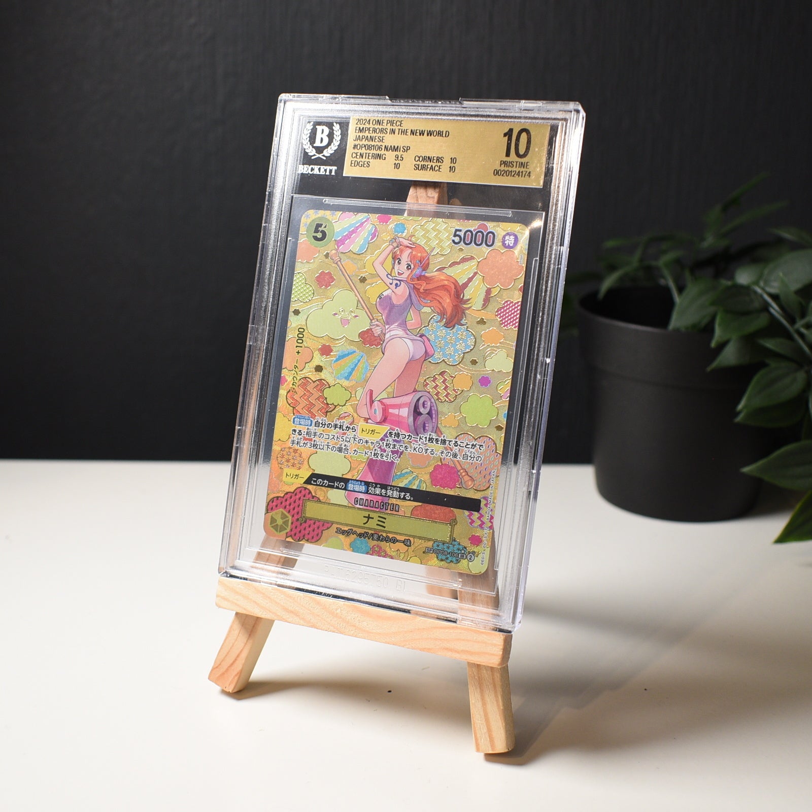 Nami OP08-106 SP Japanese BGS Pristine 10