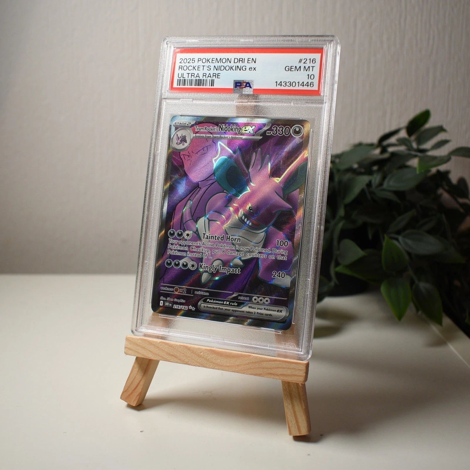 Team Rocket's Nidoking EX 216/182 - PSA 10