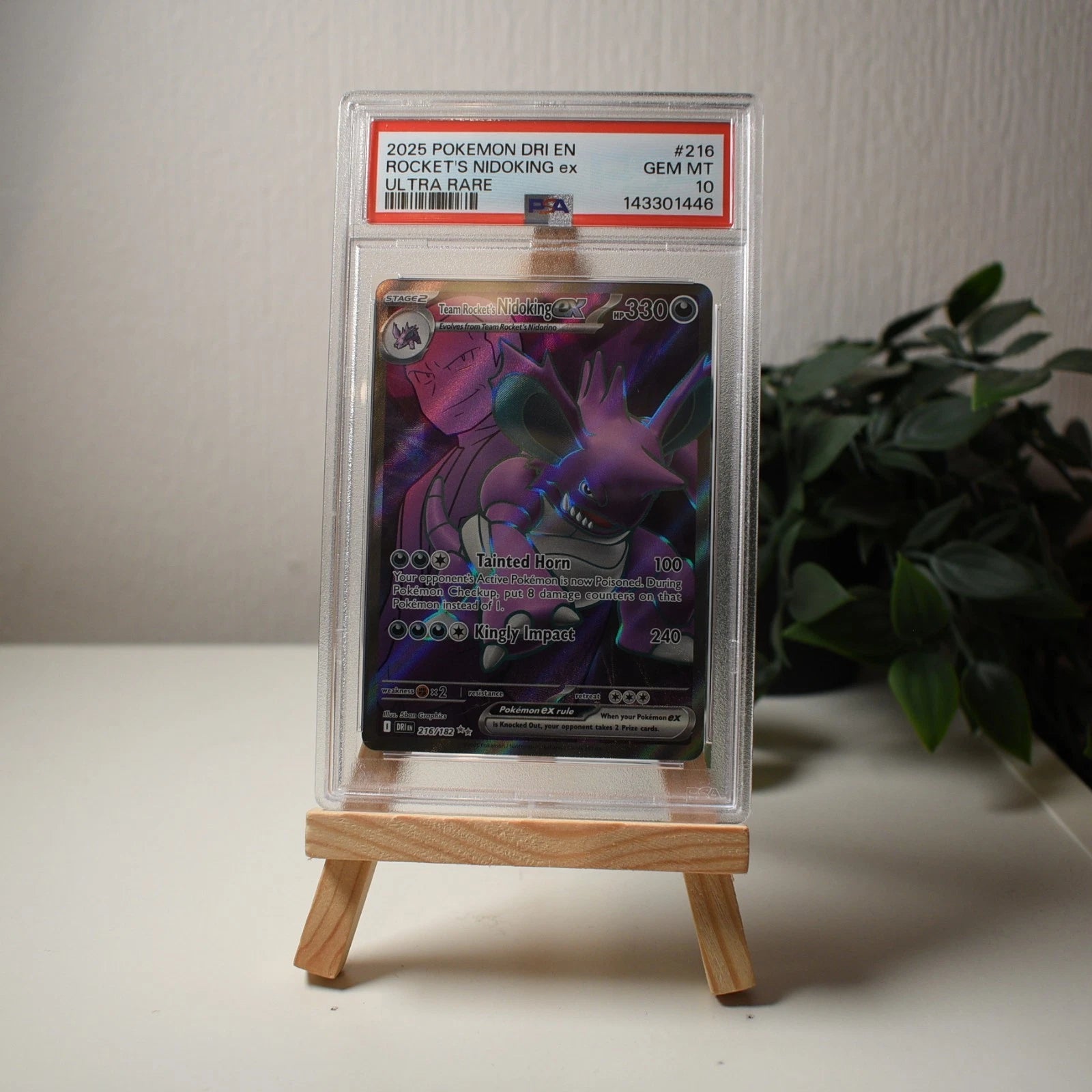 Team Rocket's Nidoking EX 216/182 - PSA 10