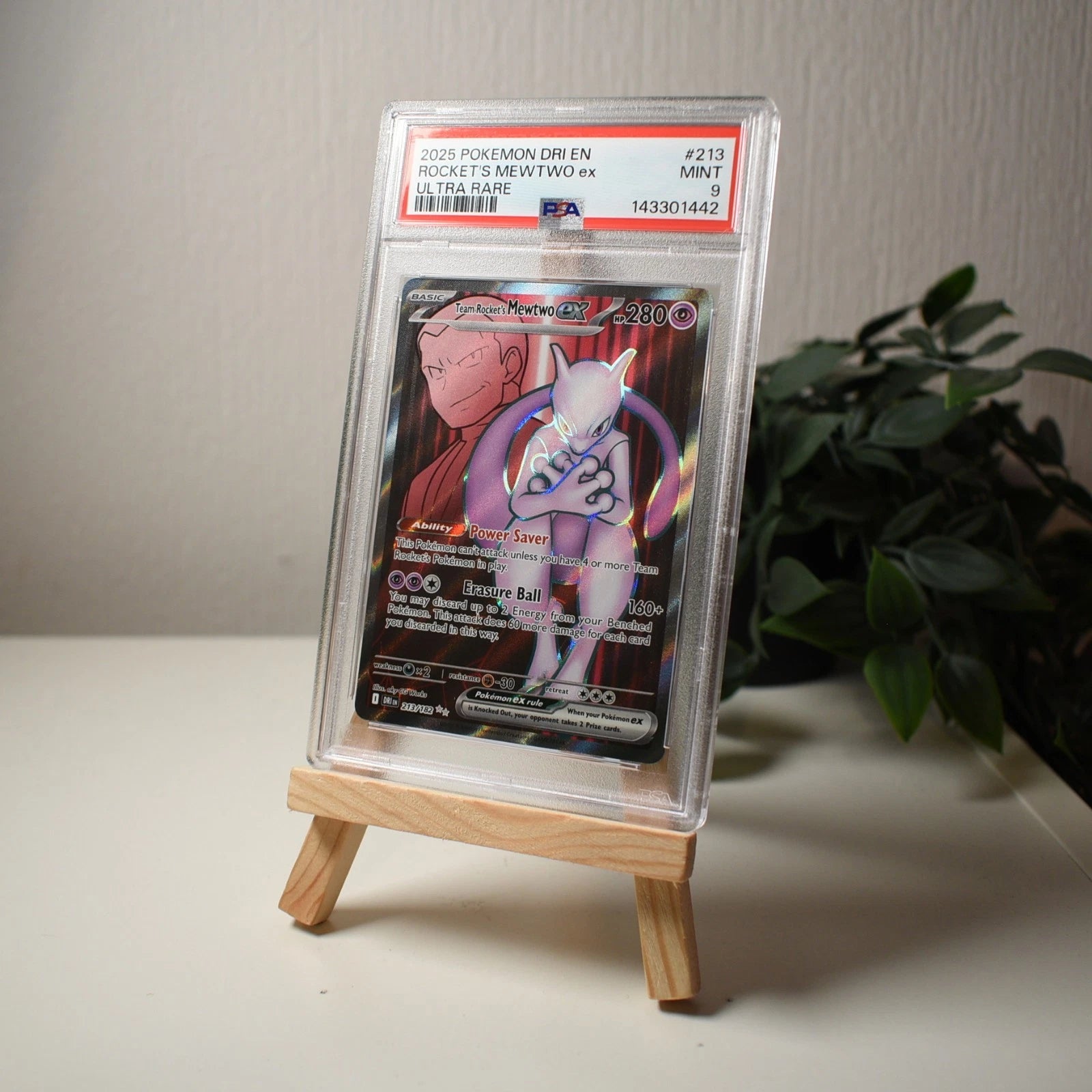 Team Rocket's Mewtwo EX 213/182 - PSA 9