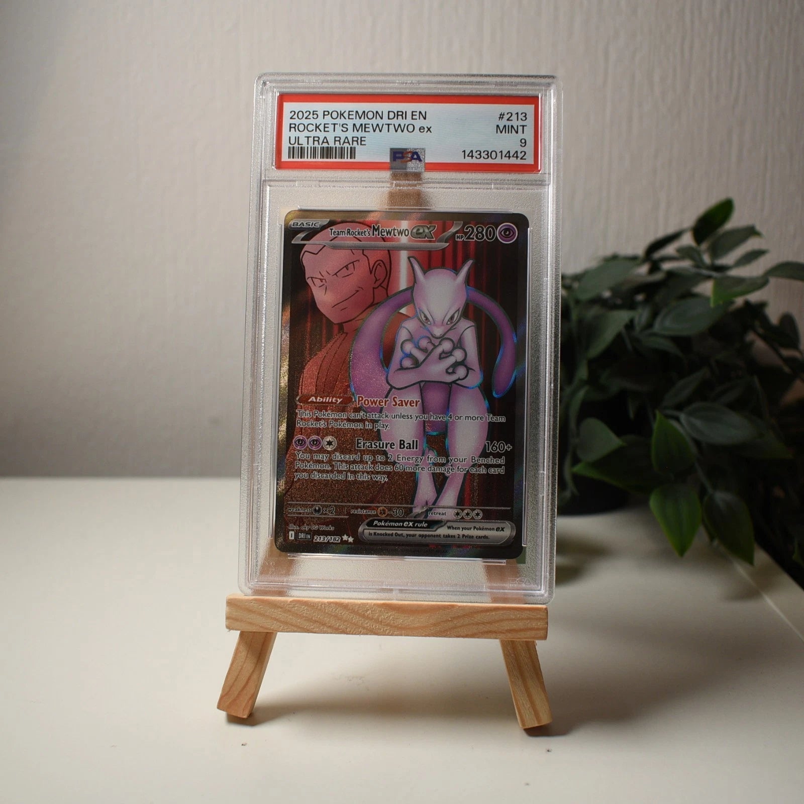 Team Rocket's Mewtwo EX 213/182 - PSA 9